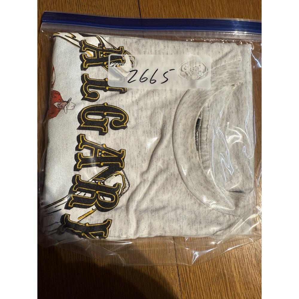 Vintage‎ Calgary Canada Chuckwagon T-Shirt L 50/50 Heather Gray Made in Canada - Picture 9 of 9